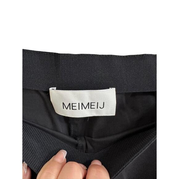 MEIMEIJ Women's Chino Trousers Black Mod. M3EBOO Made In Italy Sz 40 - Picture 3 of 5